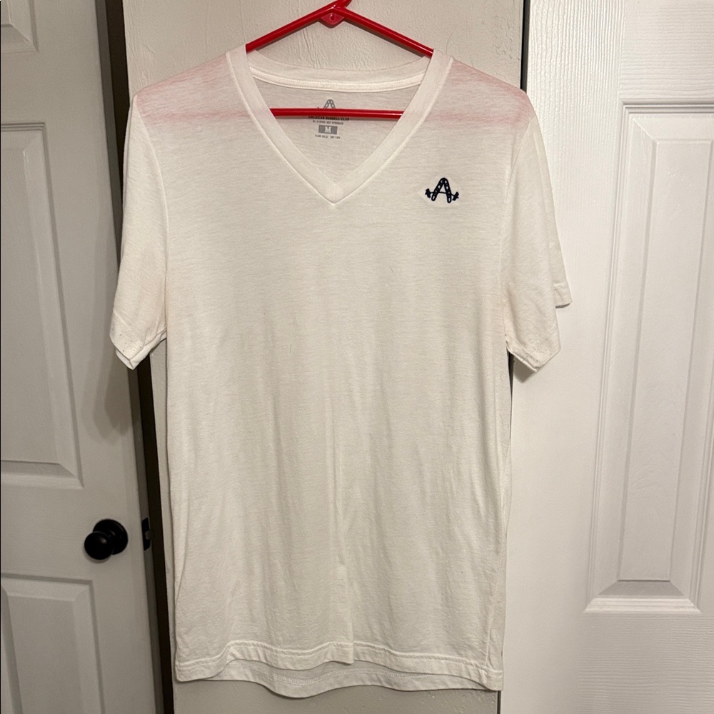 American Barbell Club Men's White V-Neck T-Shirt